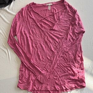 PINK Victoria's Secret Long Sleeve Top in Rose. TAGGED SIZE SMALL/P WMNS
